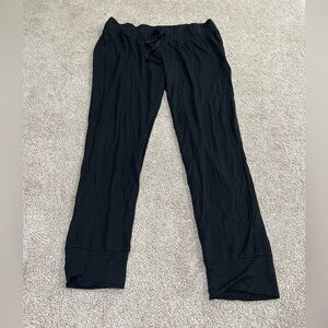 Isabel Maternity Black Jogger Pajama Pants size XL w/ Pockets & Drawstring